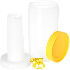 Juice container with watering can  polyethylene  0.95 l  D=81, H=334 mm  white, multi-colored.
