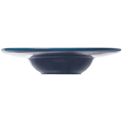 Тарелка для пасты «Млечный путь голубой» фарфор 0,5л D=310,H=55мм голуб.,черный, изображение 2