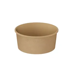 Контейнер бумажный OneBowl для супа картон 0,76л D=145/125,H=65мм св.корич.