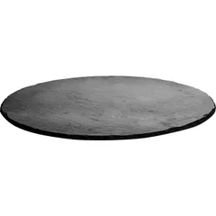 Serving dish natural slate D=380,H=7mm black