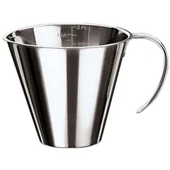 Measuring jug stainless steel 100ml D=75,H=50mm silver.