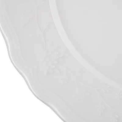 Тарелка «Флер Бьянко» мелкая фарфор D=31см белый, Диаметр (мм): 310, изображение 4