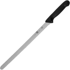 Нож кондитерский сталь нерж.,пластик ,L=31см черный,металлич.