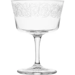 Champagne saucer “Novecento Liberty”  glass  220 ml  D=90, H=124mm  clear.