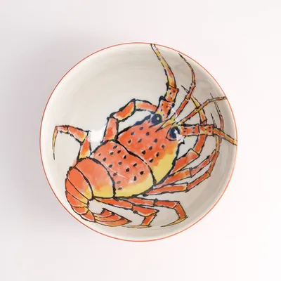 Салатник «Сифуд» фарфор 0,95л D=158,H=81мм красный, изображение 5