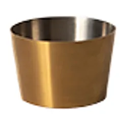 Container for snacks  stainless steel, brass  100 ml  D=58, H=38mm  brass, metal.