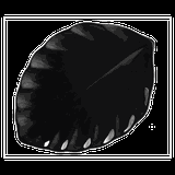 Блюдо «Кунстверк» лист фарфор ,H=24,L=310,B=224мм черный