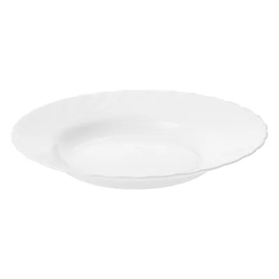 Тарелка глубокая «Трианон» стекло 0,6238л D=230,H=35мм белый, изображение 2