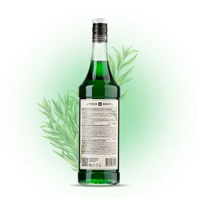 Сироп «Тархун» Pinch&Drop стекло 1л D=85,H=330мм зелен., Состояние товара: Новый, Вкус: Тархун, Материал: Стекло, Объем по данным поставщика (мл): 1000, изображение 4