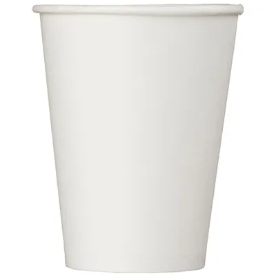 Стакан для горячих напитков одноразовый однослойный[50шт] бумага 300мл D=90,H=111мм белый, Количество (шт.): 50, Цвет: Белый, Объем по данным поставщика (мл): 300, изображение 2