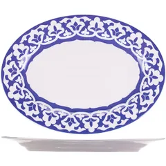 Plate “East” oval  porcelain , L=25cm