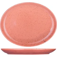 Dish "Lifestyle" oval  porcelain , L=28, B=21.5 cm  terracotta