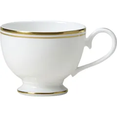 Чашка кофейная «Беништ Голд» на ножке кост.фарф. 90мл ,H=56мм белый,золотой
