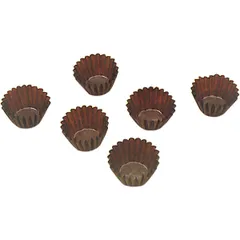 Tartlets “Flo”[1400pcs] paper D=25,H=18mm brown.