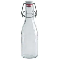 Bottle with cork  glass  200 ml  clear.