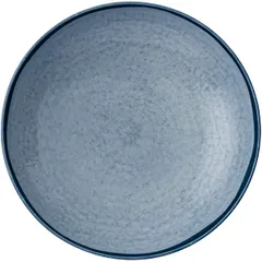 Deep plate “Mandala”  porcelain  D=22cm  blue.