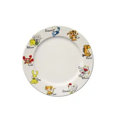 Тарелка «Кидс» мелкая фарфор D=21см белый