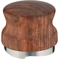 Разравниватель для кофе сталь нерж.,дерево D=58мм стальной, изображение 2