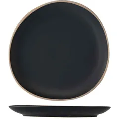 Plate "Galloway" small ceramics ,H=25,L=260mm black