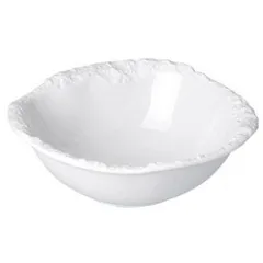 Salad bowl “Rock” porcelain 250ml D=15cm white,matte