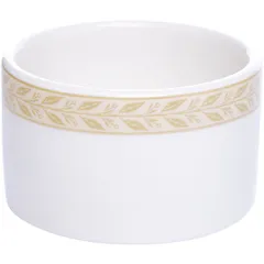 Горчичница «Антуанетт» без крышки фарфор 50мл D=55,H=30мм белый,олив.