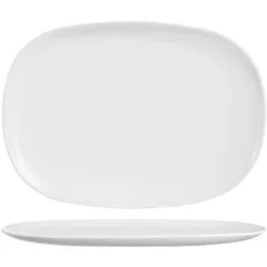 Блюдо «Интэнсити» прямоугольное зеникс ,H=20,L=342,B=241мм белый