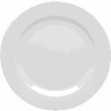 Тарелка «Это Рома» мелкая фарфор D=19,H=2см белый