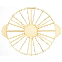 Делитель для торта на 12-18 кусков полипроп. D=265,H=25,L=325,B=265мм желт.