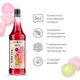 Сироп «Баббл Гам» Pinch&Drop стекло 1л D=85,H=330мм красный, Состояние товара: Новый, Вкус: Баббл гам, Материал: Стекло, Объем по данным поставщика (мл): 1000, изображение 6
