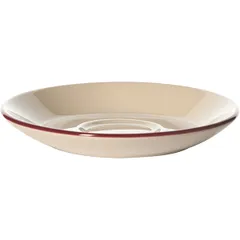 Блюдце «Кларет» фарфор D=145,H=20мм бежев.,бордо, изображение 2