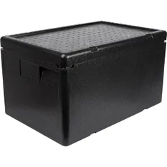 Thermal container for gastronomy containers 1/1  polyprop.  48 l , H=34, L=60, B=40 cm  black