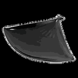 Блюдо-веер «Кунстверк» фарфор ,H=15,L=200,B=130мм черный