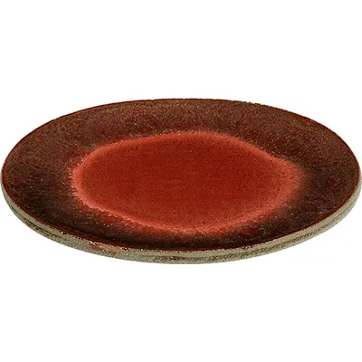 Тарелка бетон D=20см красный,серый, изображение 2