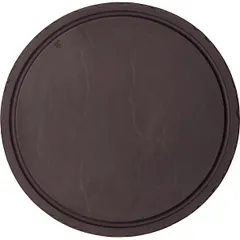 Блюдо для подачи «Базальт» фарфор D=30,H=1см черный