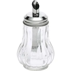 Sugar bowl-dispenser  stainless steel, glass  180 ml  D=45, H=130, B=60mm  metallic, transparent.