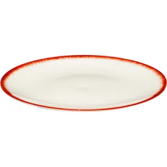 Тарелка «Де» №2 фарфор D=14см кремов.,красный, изображение 2