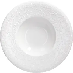 Deep plate “Jasmine”  porcelain  D=29.5cm  white