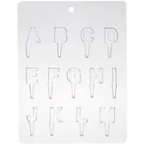 Форма для шоколада «Английские буквы для торта A-M» [13 ячеек] полиэтилен ,L=24,B=18,5см