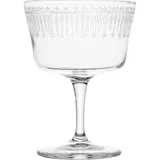 Champagne saucer “Novecento Art Deco”  glass  220 ml  D=90, H=124mm  clear.