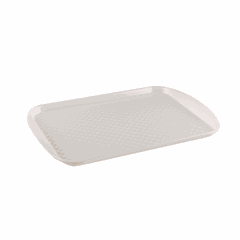 Rectangular tray  polystyrene , L=42, B=30cm  white
