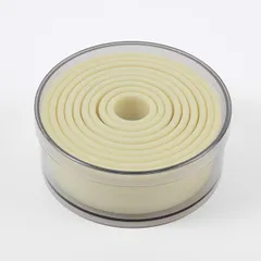 Форма-резак «Круг» (диаметр от 2 до 10 см) (набор)[9шт] нейлон ,H=35мм бежев.