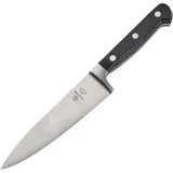 Нож поварской сталь,пластик ,L=275/15,B=32мм черный,металлич.
