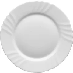 Тарелка «Эбро» стекло D=25,H=2см белый