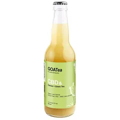 Напиток безалкогольный «Кактус» зеленый чай с наноэмульсией CBD стекло 330мл D=58,H=215мм желто-зел.