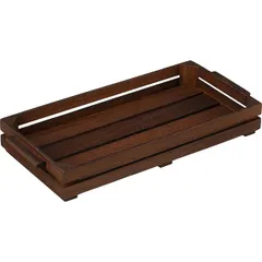 Drawer for serving with handles dark oak ,H=6,L=40,B=20cm