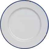 Тарелка «Эйвбери блю» мелкая керамика D=260,H=28мм белый,синий