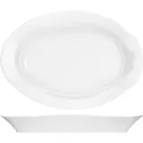 Блюдо «Идиллия» овальное фарфор ,H=42,L=330,B=236мм белый