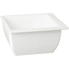 Salad bowl plastic 3.8l ,H=12.5,L=25,B=25cm white