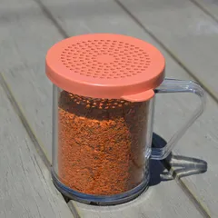 Емкость для специй с отверстиями поликарбонат 300мл D=80,H=95мм прозр.,розов., изображение 2