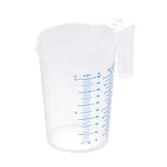 Стакан мерный с ручкой пластик 0,5л прозр.